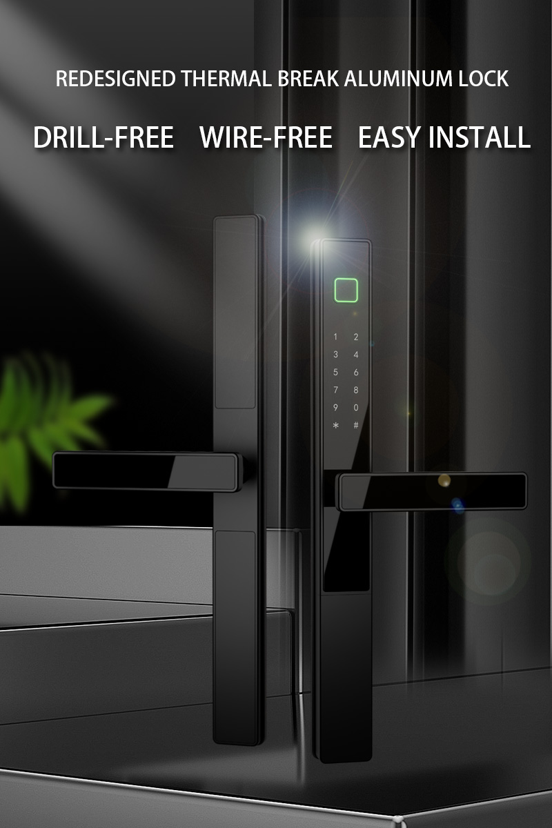 WAFU WF-V2 断桥铝智能锁 — 全新设计主图 | 细节图 1