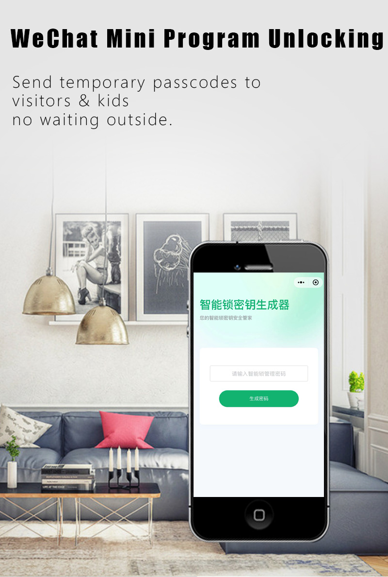 WAFU WF-V2 断桥铝智能锁 — 微信小程序开锁 | 细节图 9