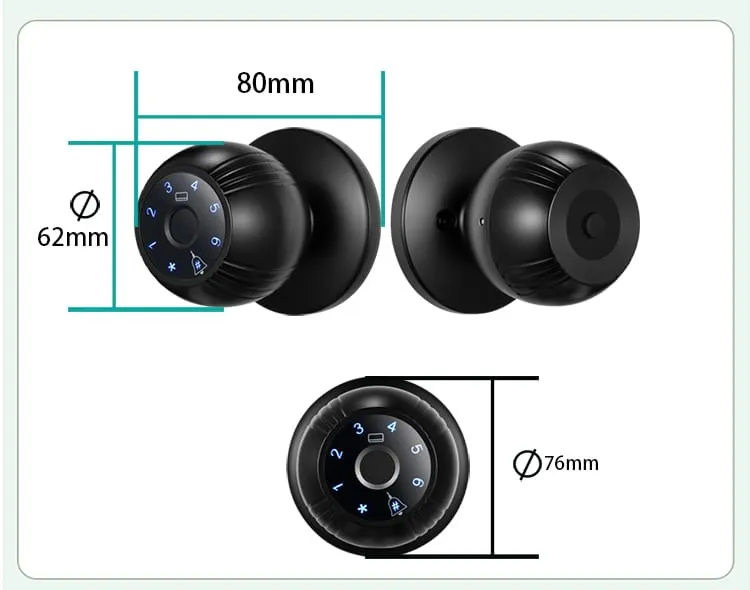 WAFU WF-Q7 智能球形锁 — 智能球形锁、现代简约 | 细节图 10